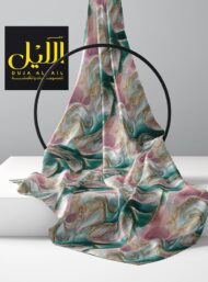 Wave abstract style with green,pink colors - Image 2