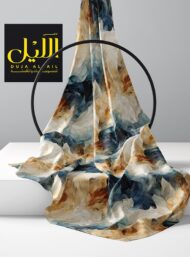 Leaf abstract style with blue,brown colors - Image 2