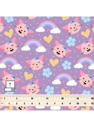 Cat animal style with pink,blue colors - Image 5