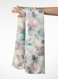 Bloom flower style with green,pink colors - Image 3