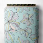 Petal flower style with pink,blue colors