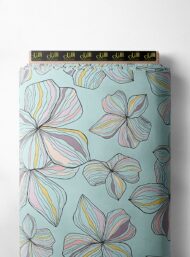 Petal flower style with pink,blue colors