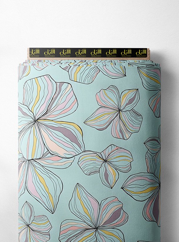 LAI01-3814_1.jpg Petal flower style with pink,blue colors - Image 1