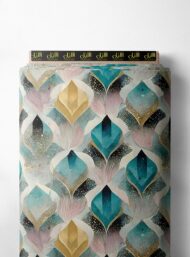 Petal flower style with blue,yellow colors