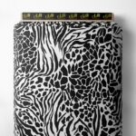 Zebra animal style with black, white colors