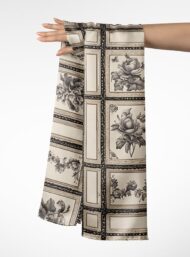 Bloom flower style with grey,white colors - Image 3