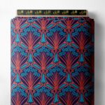 Tree flower style with red, blue colors