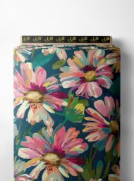 Petal flower style with pink,green colors