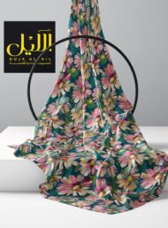 Petal flower style with pink,green colors - Image 2