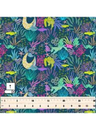 Coral ocean and sky style with blue,green colors - Image 5