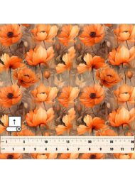 Bloom flower style with orange,yellow colors - Image 5