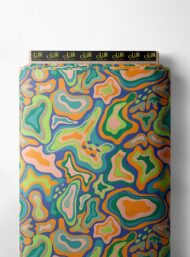 Color abstract style with green,orange colors