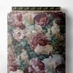 Bloom flower style with pink,green colors