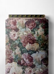 Bloom flower style with pink,green colors