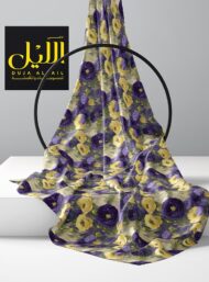 Bloom flower style with purple,yellow colors - Image 2