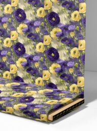Bloom flower style with purple,yellow colors - Image 4