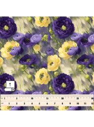 Bloom flower style with purple,yellow colors - Image 5