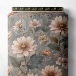 Petal flower style with pink,green colors