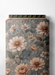 Petal flower style with pink,green colors