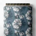 Petal flower style with grey,white colors