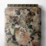 Petal flower style with pink, green colors