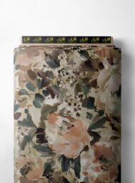 Petal flower style with pink, green colors