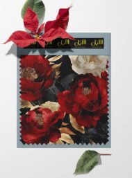 Bloom flower style with red,white colors - Image 6