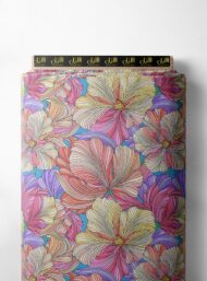 Bloom flower style with pink,yellow colors