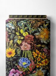 Bloom flower style with yellow,pink colors