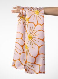 Bloom flower style with pink,orange colors - Image 3