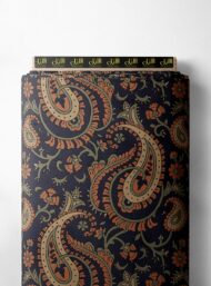 Paisley flower style with brown,orange colors