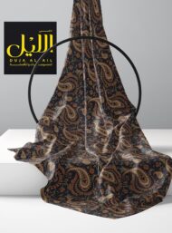 Paisley flower style with brown,orange colors - Image 2