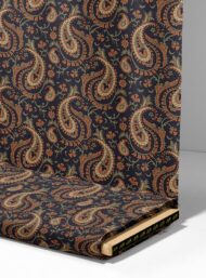 Paisley flower style with brown,orange colors - Image 4