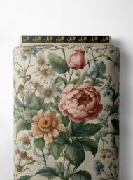 Petal flower style with pink,green colors