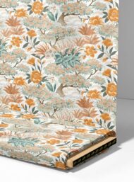 Bloom flower style with green,orange colors - Image 4