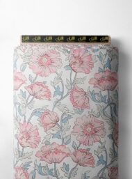 Petal flower style with pink,green colors