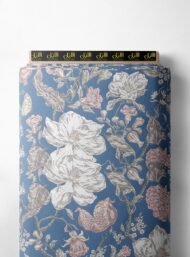 Bloom flower style with grey,blue colors