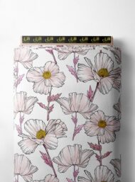 Petal flower style with pink,yellow colors