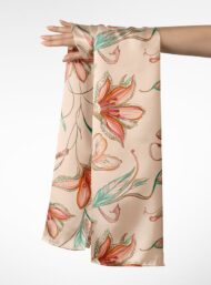 Bloom flower style with pink,green colors - Image 3