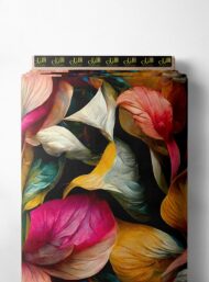 Petal flower style with pink,yellow colors