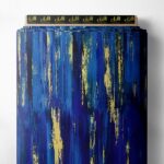abstract style with blue,yellow colors