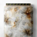 Bloom flower style with white,yellow colors