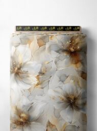 Bloom flower style with white,yellow colors