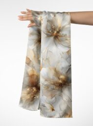 Bloom flower style with white,yellow colors - Image 3