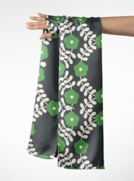 Leaf flower style with green,white colors - Image 3