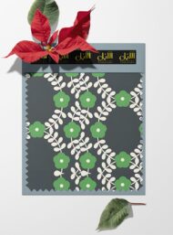 Leaf flower style with green,white colors - Image 6