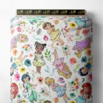 Girl flower style with pink,blue colors