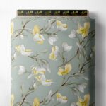 Petal flower style with white,yellow colors