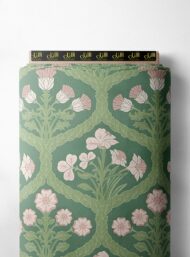 Petal flower style with green,pink colors