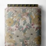 Bloom flower style with pink,yellow colors